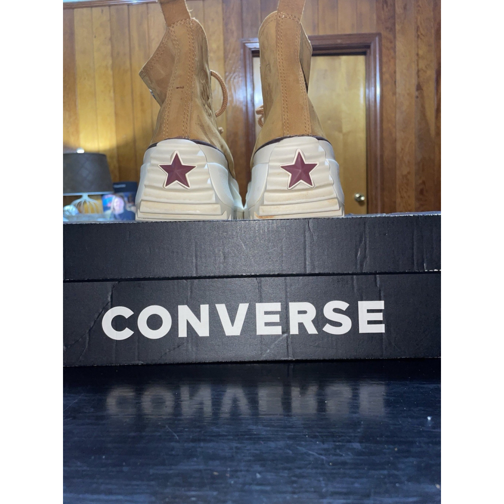 Converse Men's Run Star Hike High Top Leather 171666C Wheat/Shadowberry Size 7 - Picture 3 of 6